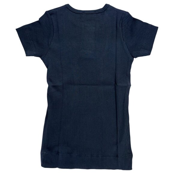 MARMAR COPENHAGEN - SHORT SLEEVE TEE - 50%COTTON - NAVY - NEW NO TAG - Picture 3 of 5